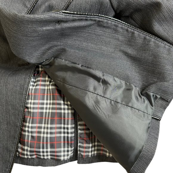 Nine West Women Blazer Size 6 Spark Black Lined Collared A Buttons Slit Cotton - Picture 14 of 16